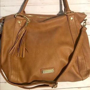 Steve Madden Camel Tote with Tassel